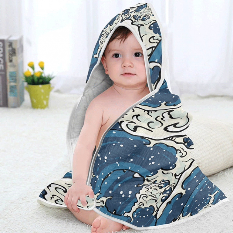 MUSLIN HOODED TOWEL
